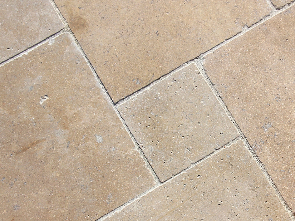 closeup photo of a limestone paving